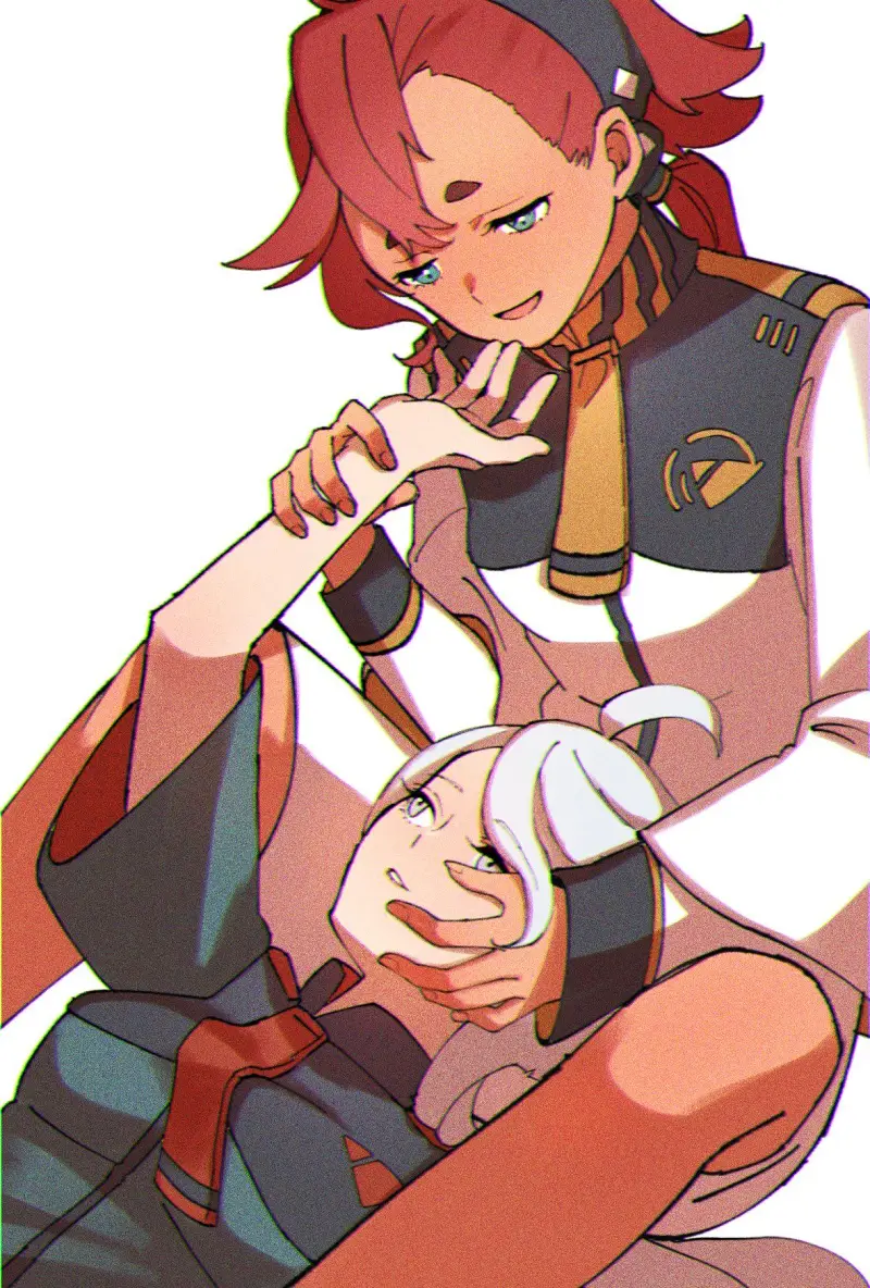 动漫壁纸,动漫美图,水星的魔女,机动战士高达水星的魔女,斯莱塔墨丘利,米奥莉奈伦布兰,红白,百合,美图,壁纸,高达,机动战士高达,PIXIV,画师推荐