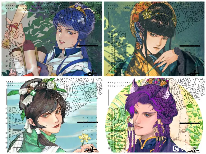 同人,布袋戏,绘画创作