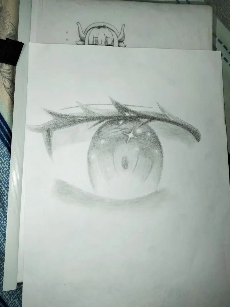 摸鱼把形状没画好的眼睛