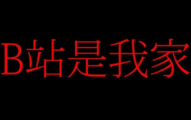 B 站 是 我 家