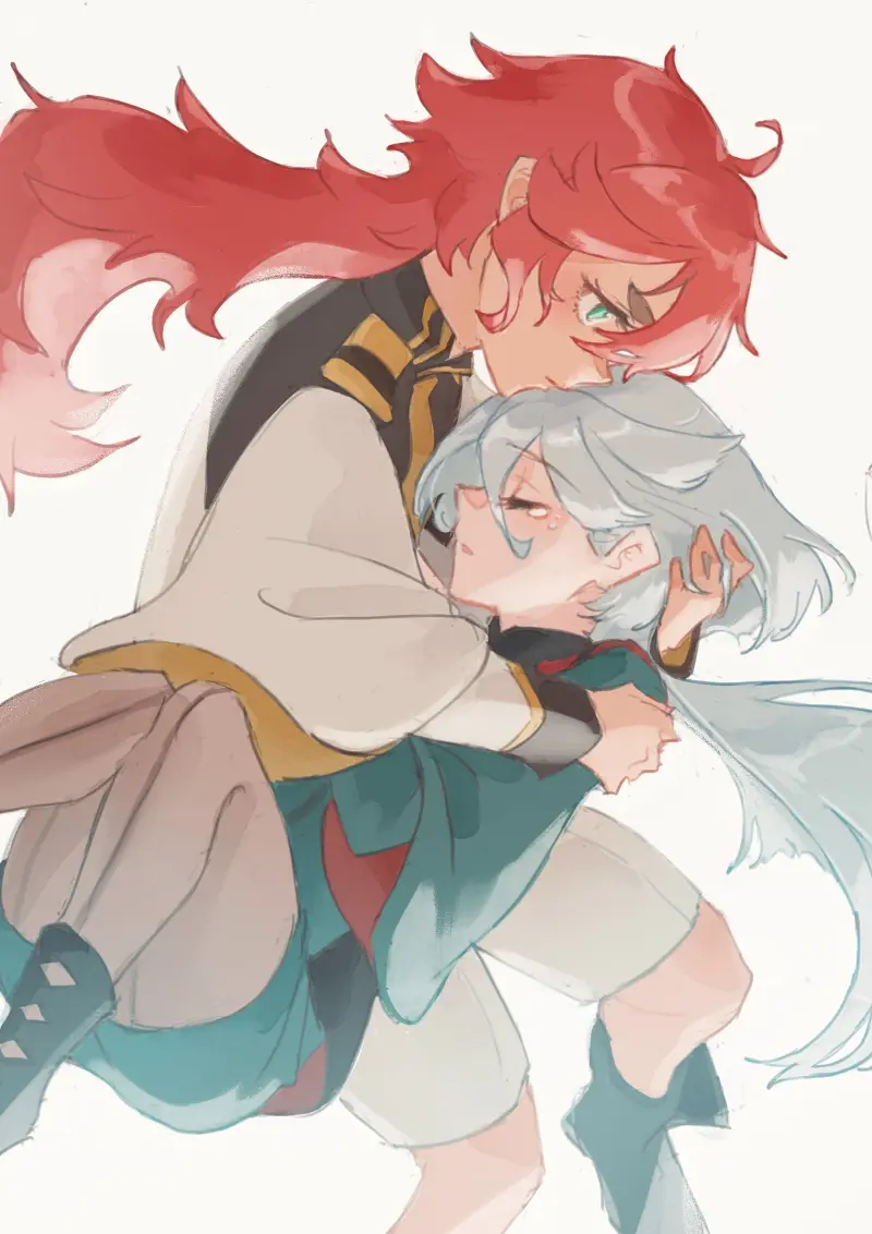 水星的魔女,机动战士高达水星的魔女,机动战士高达,斯莱塔墨丘利,米奥莉奈伦布兰,百合,百合组,红白,动漫壁纸,动漫美图,美图,壁纸,绘画,插画,PIXIV,画师推荐