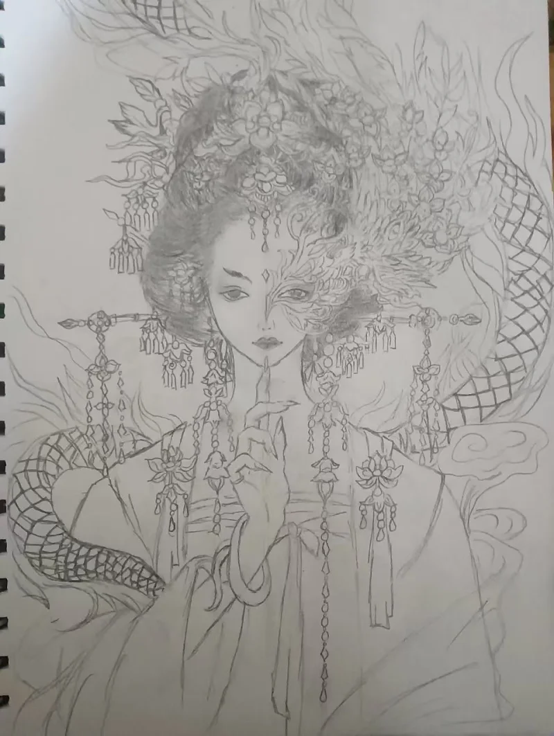 绘画,小学,小鸟游六花,芙宁娜