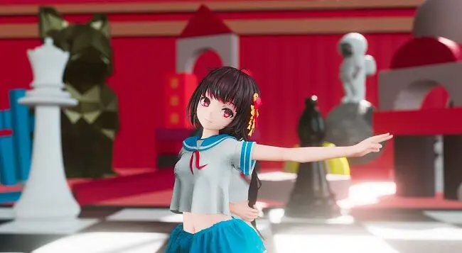 【4K/泠鸢MMD/布料解算】可爱的冷鸟捏(与梦盛开)