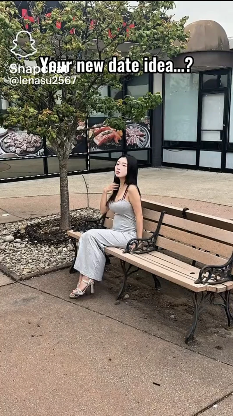 What's this woman doing?