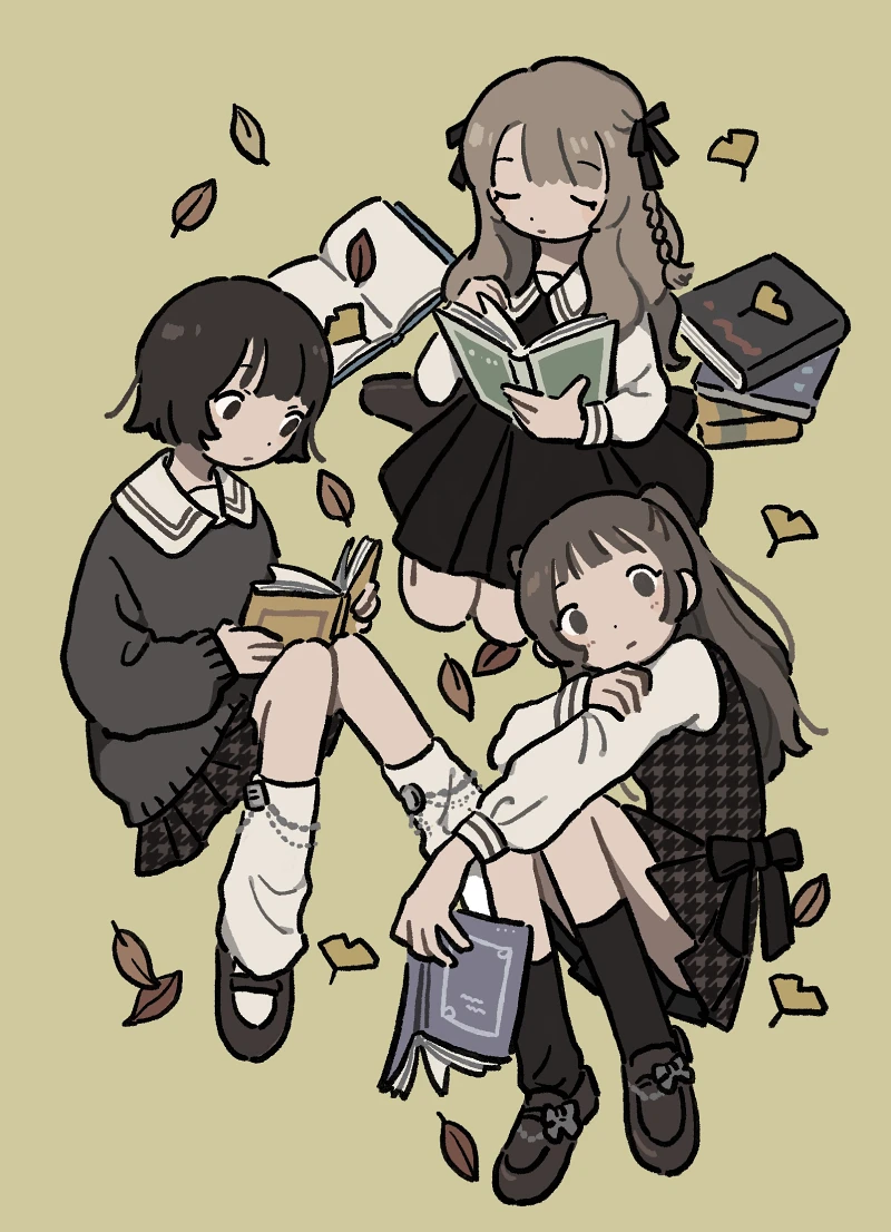pixiv,二次元,绘画,壁纸,线条,简约,美少女