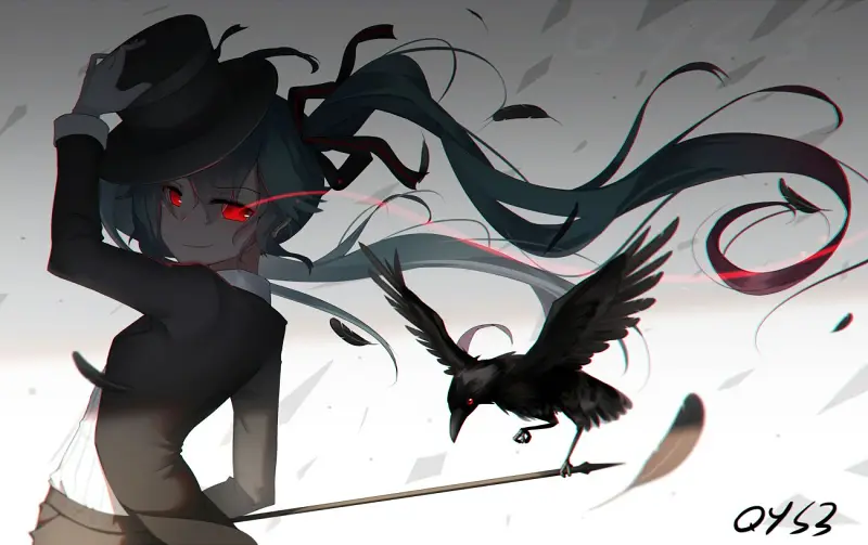 美图,hatsunemiku,初音未来,千夜,vocaloid,二次元,壁纸