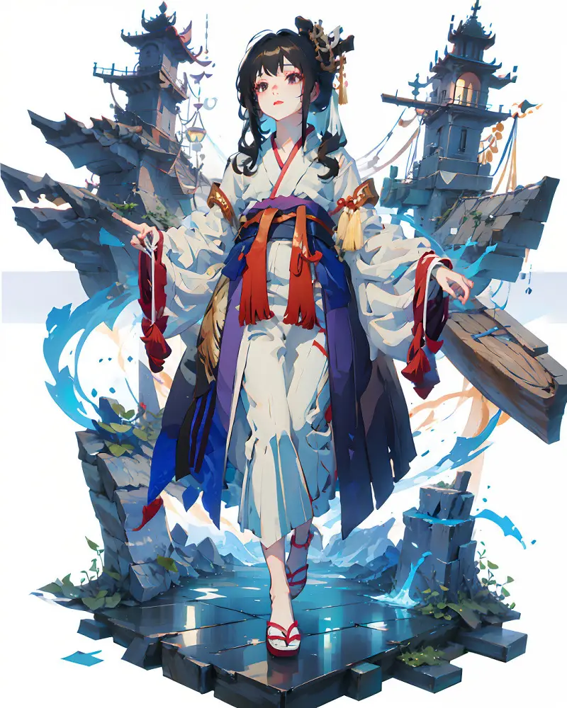 绘画创作,古风,立绘,AI绘画