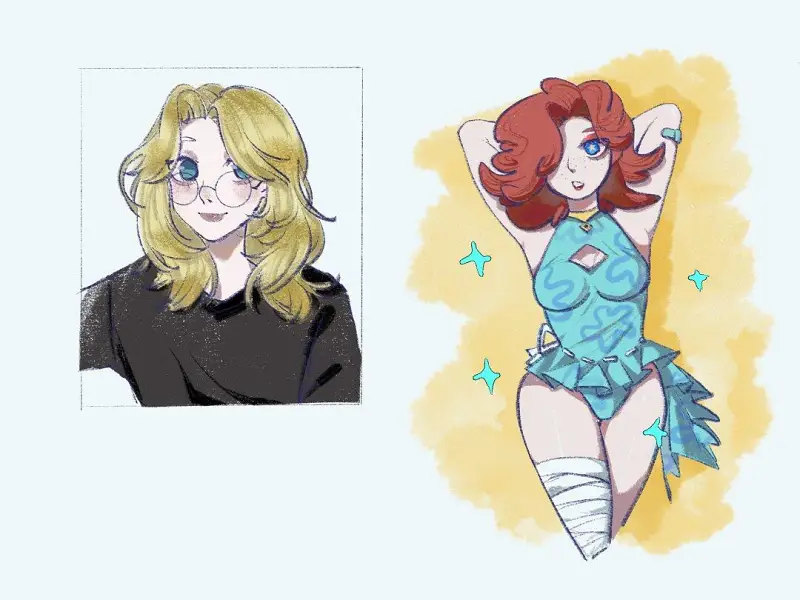 是摸鱼！尝试了轻欧美风