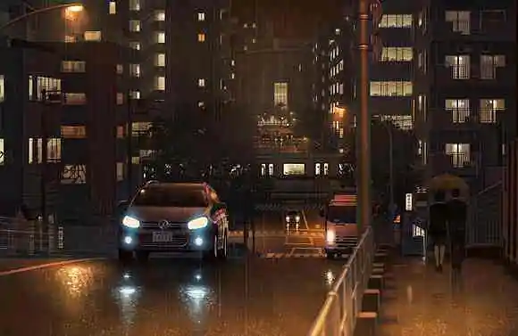 雨。