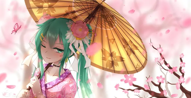 美图,hatsunemiku,初音未来,千夜,vocaloid,二次元,壁纸