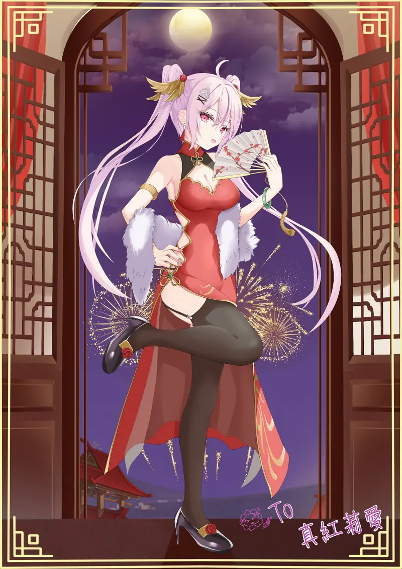 虚拟主播,绘画,同人图,插画,美少女,萝莉,吸血鬼
