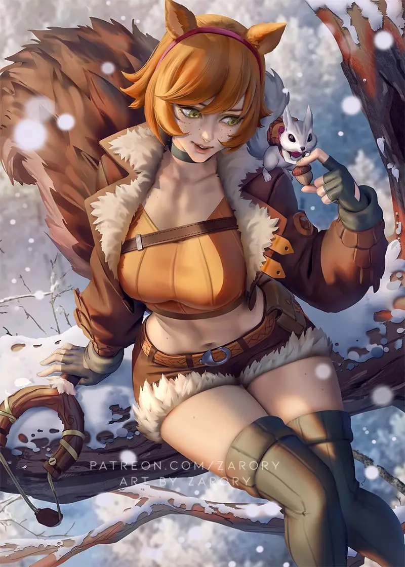 漫威,漫威游戏,Marvel,超级英雄,漫威争锋,松鼠女,松鼠妹,变种人,美图,壁纸,绘画,插画,推特,画师推荐
