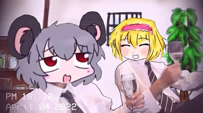 【静止画】在果子工房摸鱼的两人✰