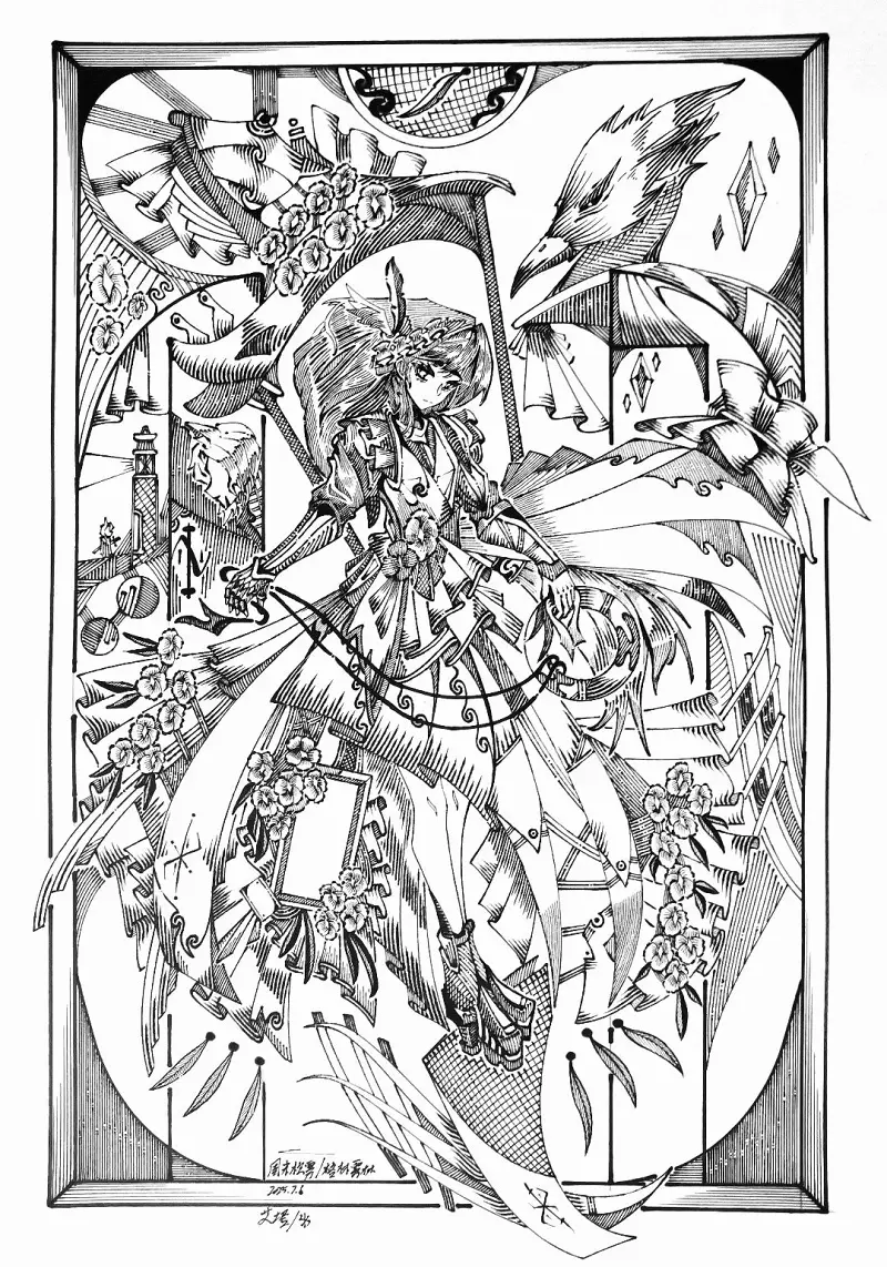 可以成为插图版画的OC们