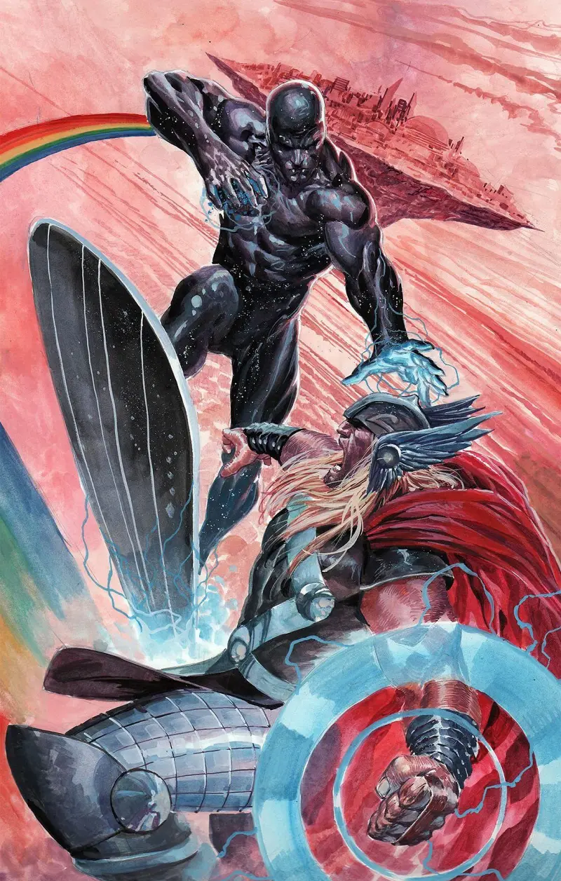 漫威,漫威漫画,Marvel,复仇者联盟,雷神,托尔,银影侠,银色滑行者,动漫壁纸,动漫美图,美图,壁纸,绘画,插画,推特,画师推荐