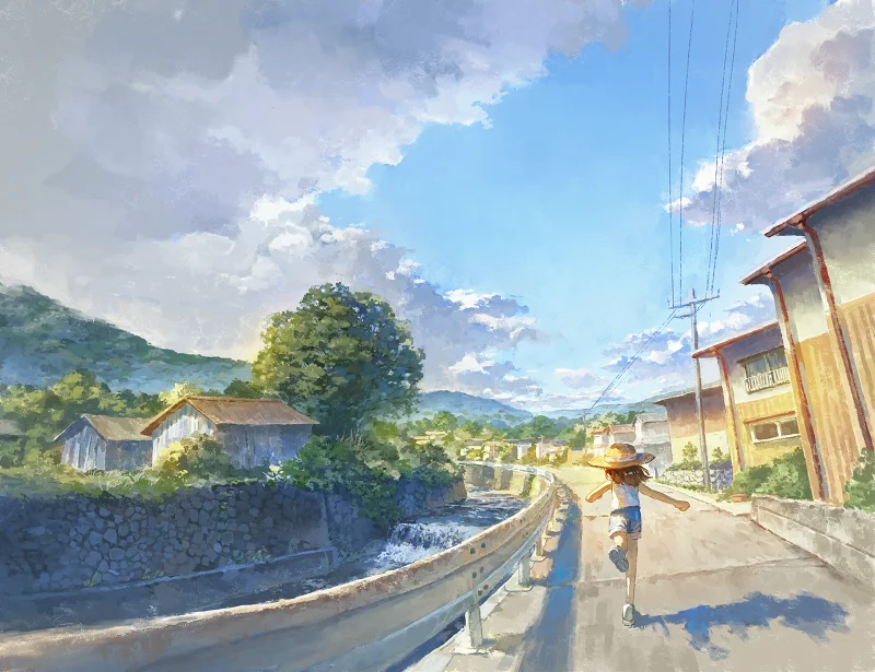 pixiv转载,pixiv画师,风景,壁纸,阳光,温馨,存在感