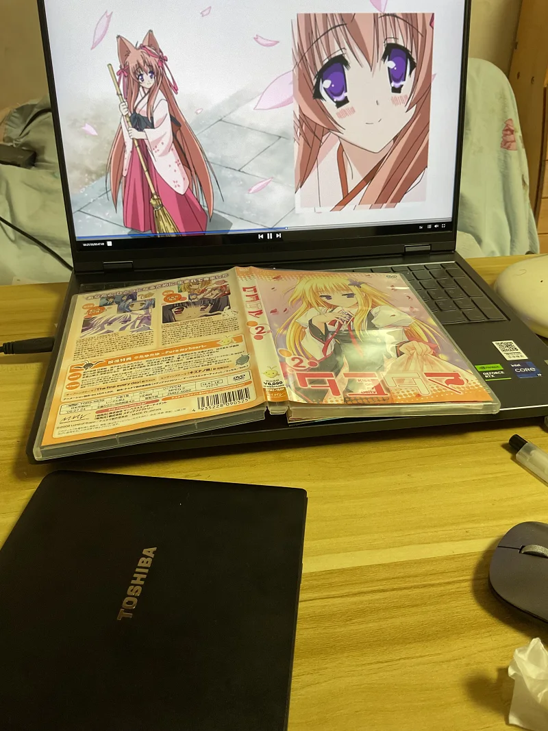 DVD机（东芝）播放游魂3-4话特典版本DVD