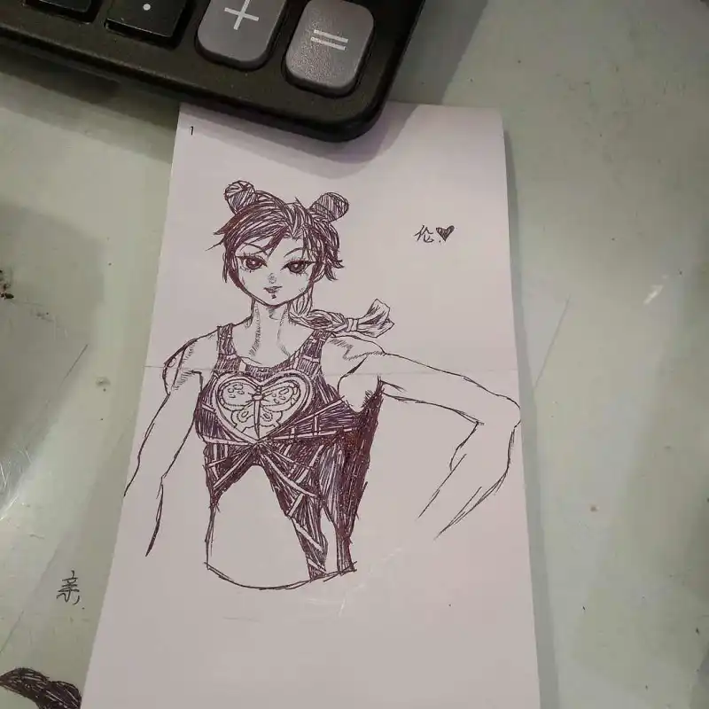 绘画创作,JOJO石之海,空条徐伦,摸鱼画画