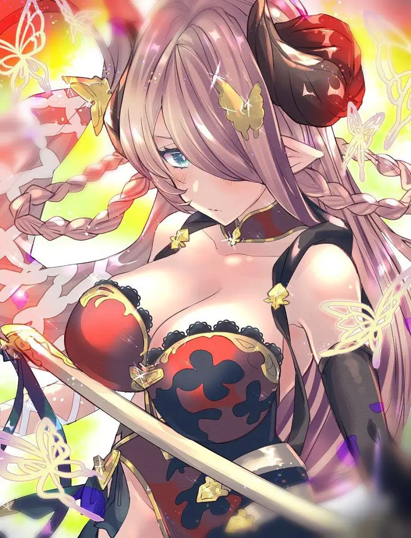 魅惑的乳沟捏