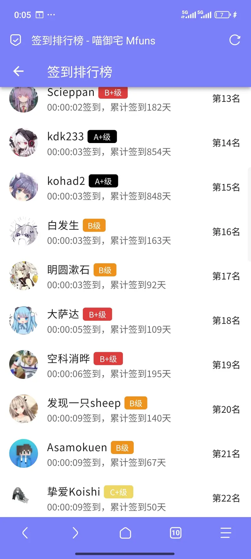 签到