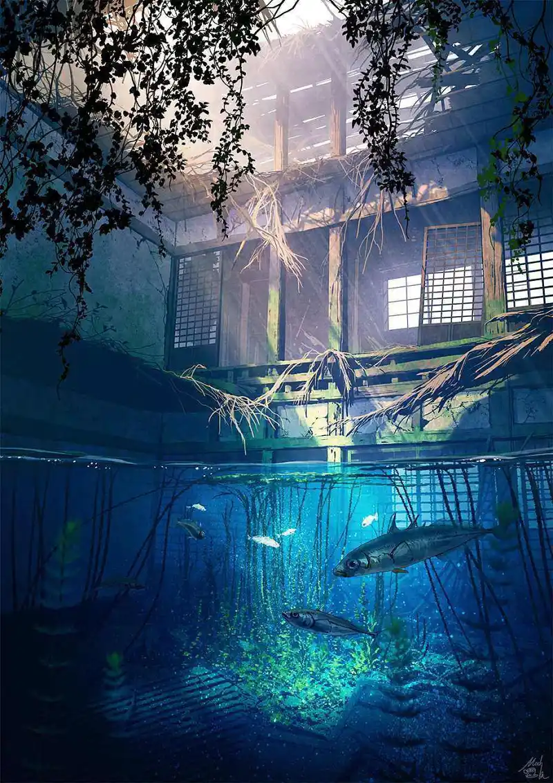 水中庭院