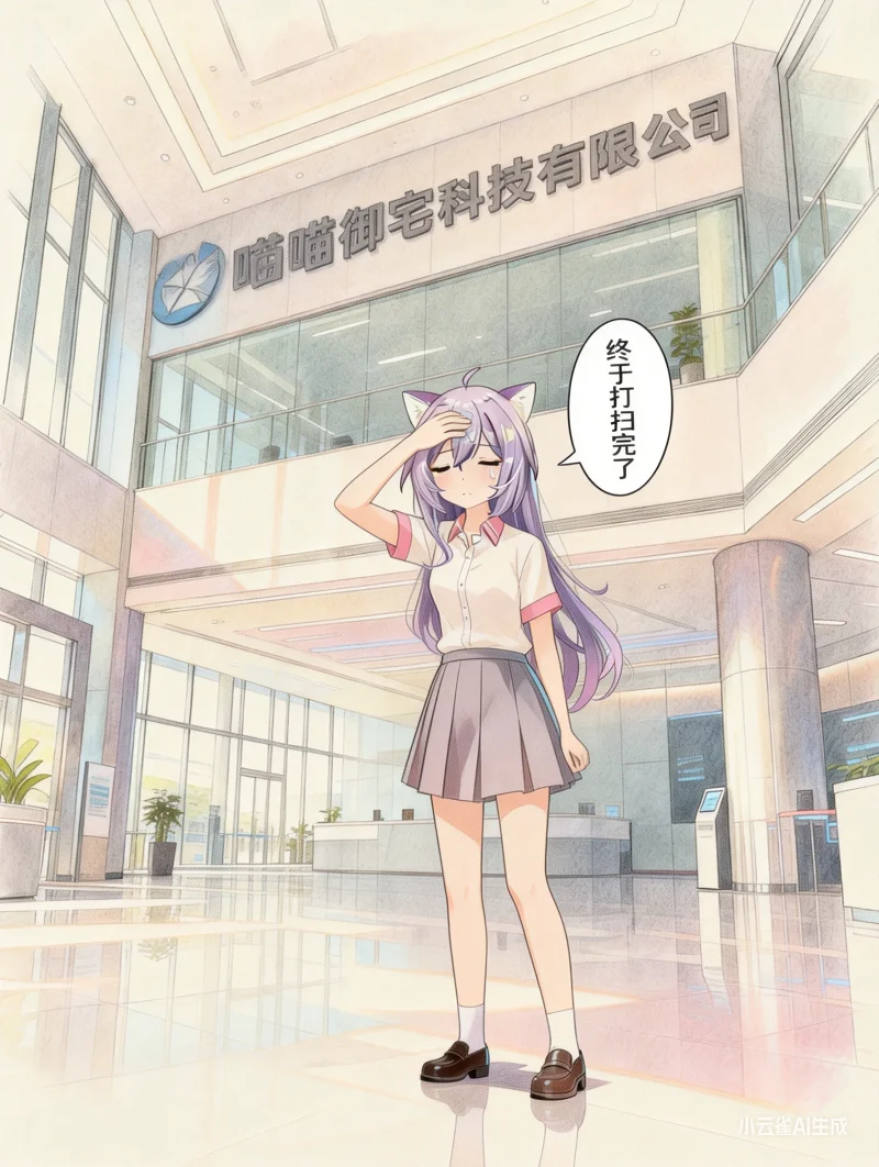 【ai小故事】喵奈的卫生大扫除
