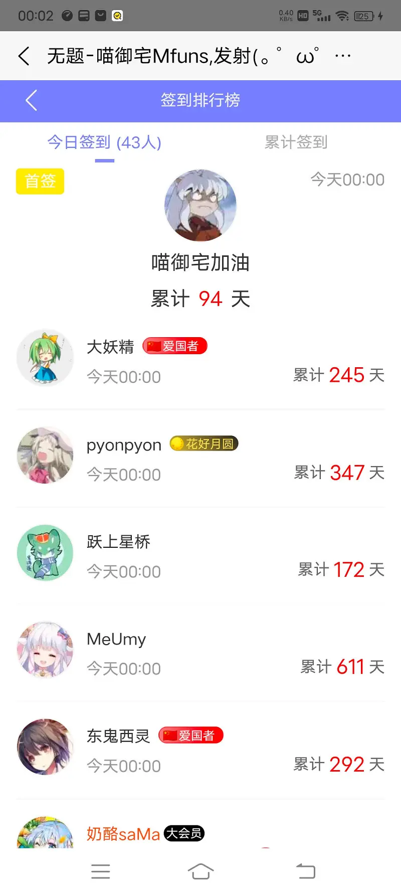首签