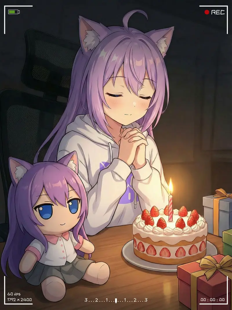 祝各位新年快乐，也祝喵小奈生日快乐🎉🎉🎉🎉🎉