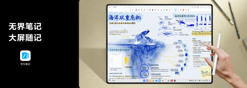 华为发布新款鸿蒙折叠电脑 支持手写笔 24999元起