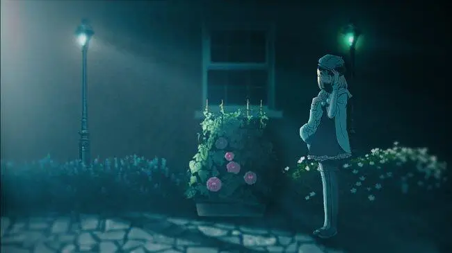 浅尝静止系//上色+小动态飘动//夜间