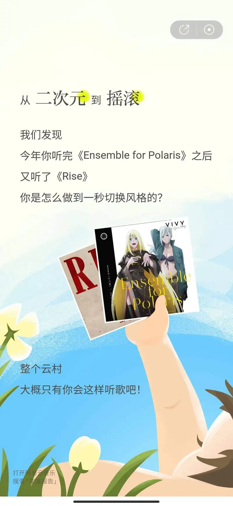正好网易云年度总结出了，来水一下