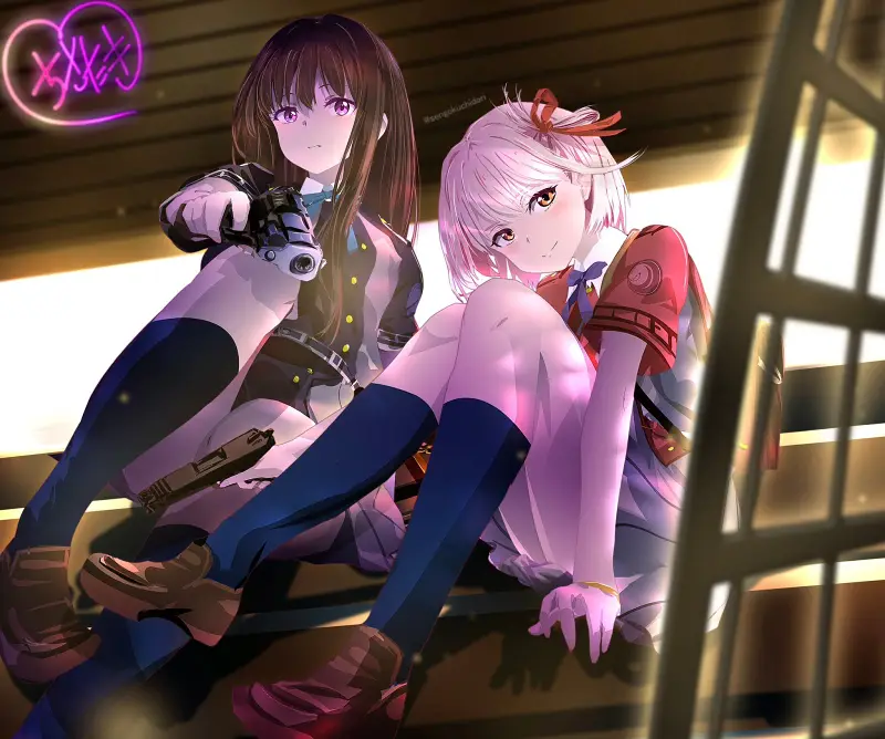 【莉可丽丝/Lycoris Recoil】：锦木千束&井之上泷奈