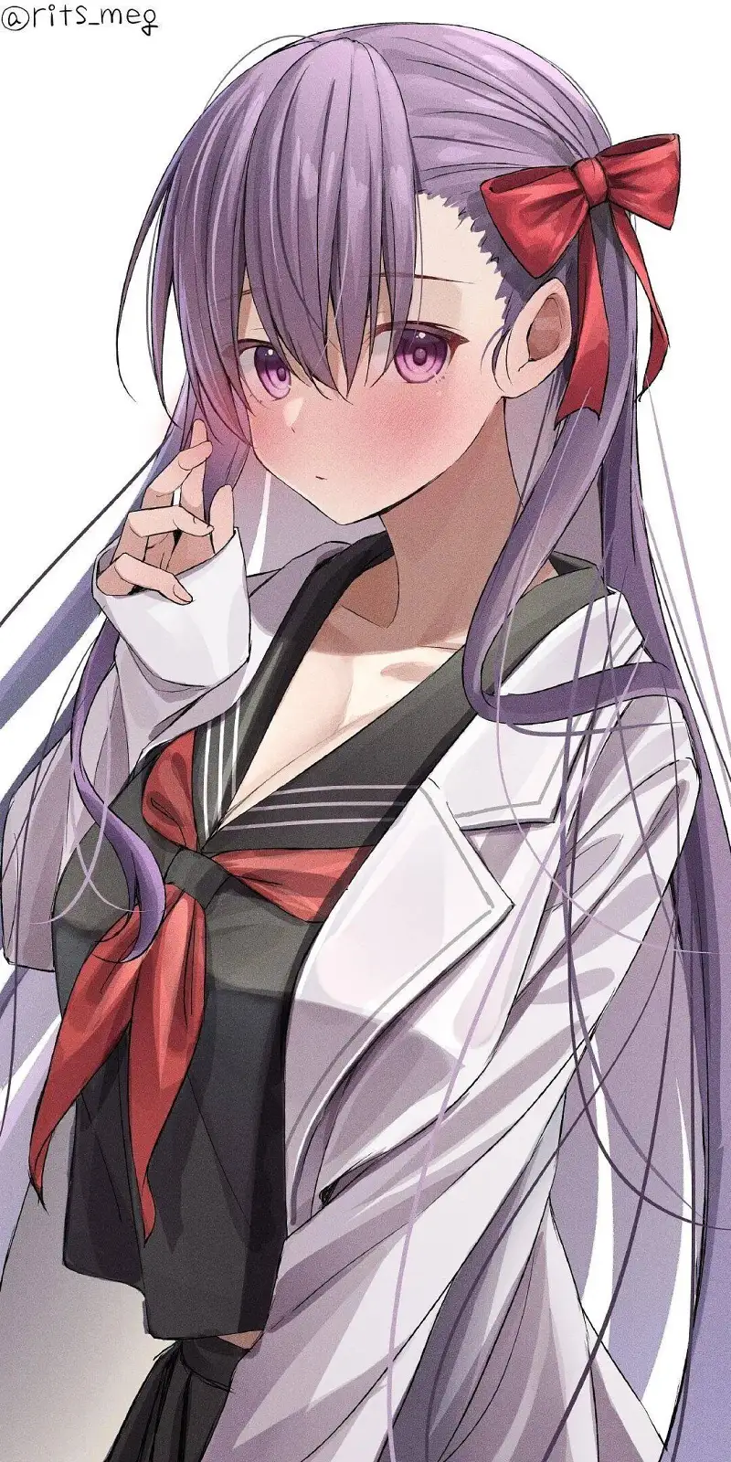 羞涩的少女