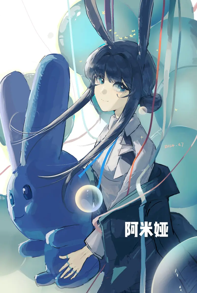 绘画创作,明日方舟,阿米娅