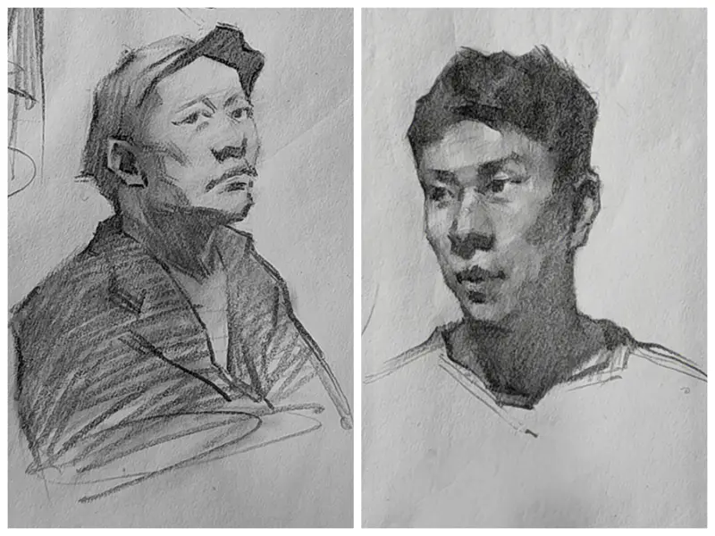 练笔,速涂,手绘,摸鱼,绘画,速写