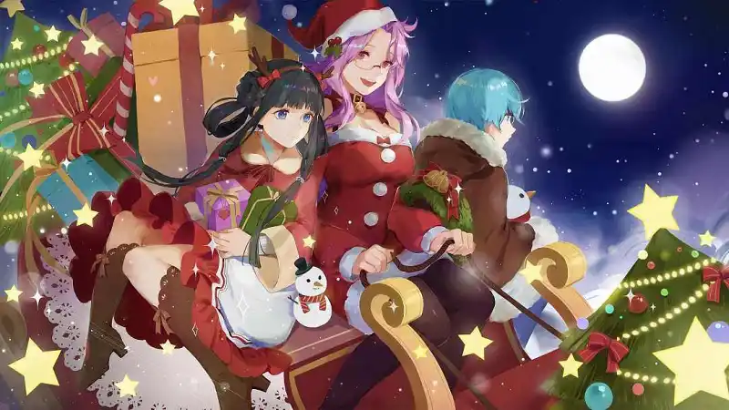 圣诞！少女咖啡枪