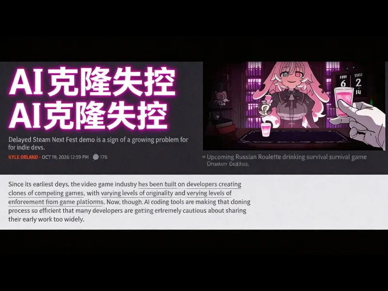 【中配】失控的问题：AI游戏克隆逼退独立开发者 - penguinz0 4dpJmCan-6Q