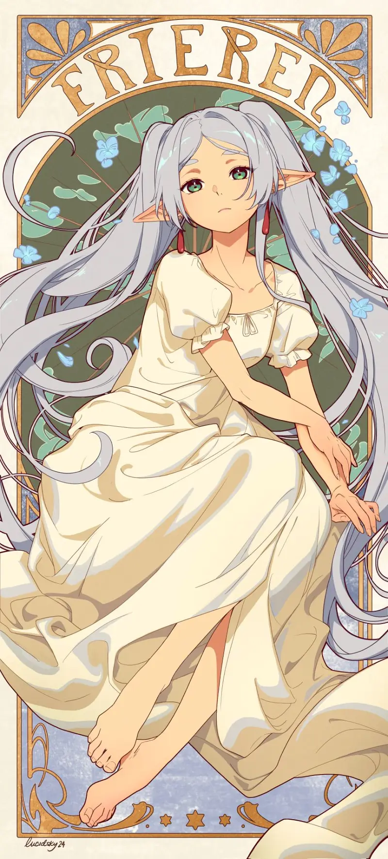 葬送的芙莉莲,葬送のフリーレン,芙莉莲,精灵,动漫美图,动漫壁纸,美图,壁纸,绘画,插画