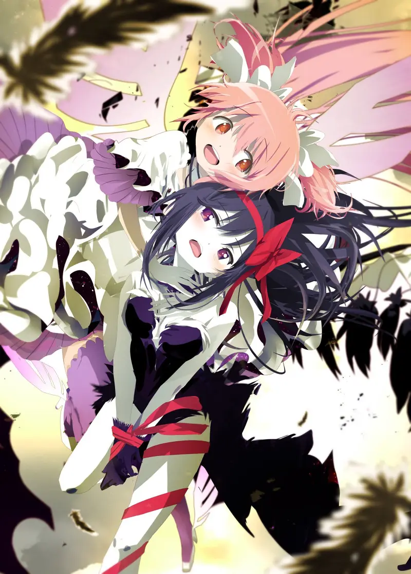 魔法少女小圆,魔法少女,鹿目圆,鹿目圆香,晓美焰,圆焰,动漫美图,动漫壁纸,美图,壁纸,绘画,插画,推特,画师推荐