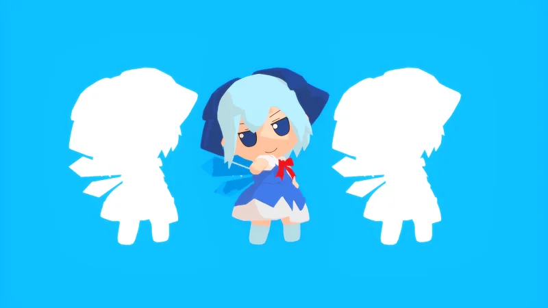 【东方MMD】无牙仔跳舞，但是琪露诺fumo