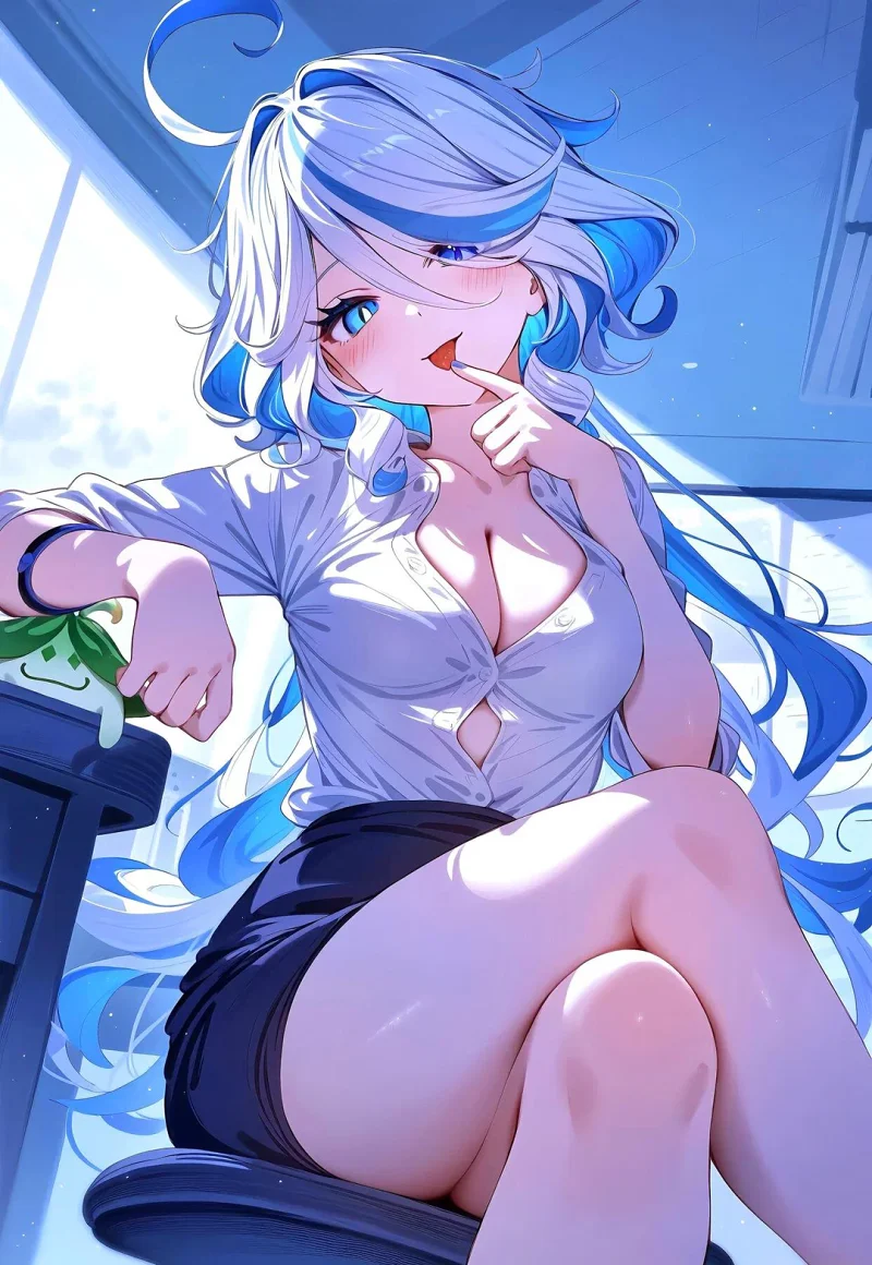 原神,芙宁娜,二次元,美图,壁纸,插画,美少女