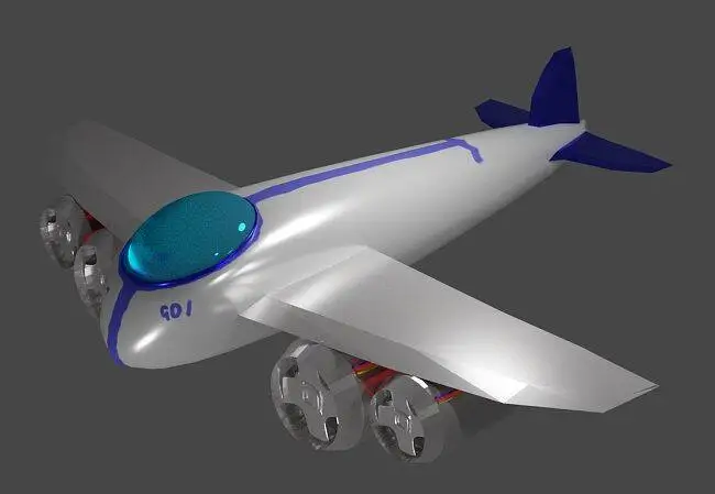 【Blender练习】飞机3d模型