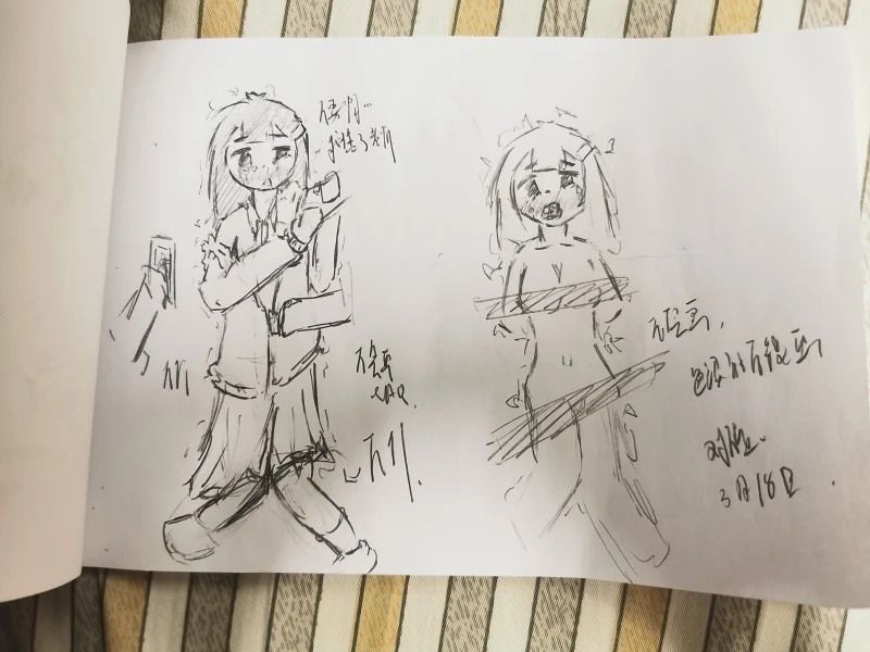 日常,摸鱼,一次性发完,OC,绘画