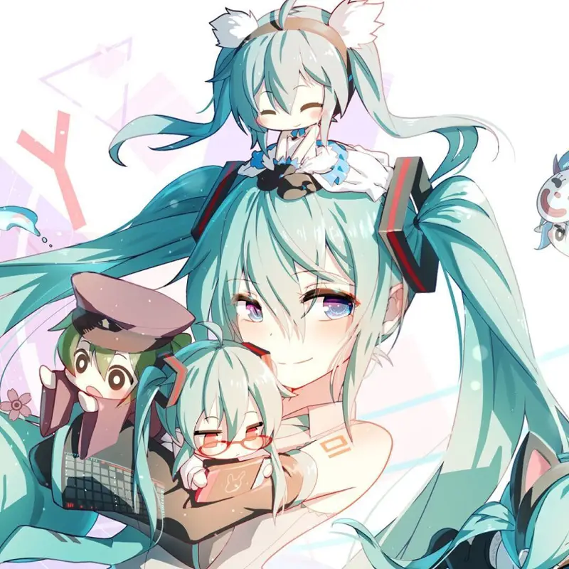 M站美图,动漫,初音未来,初音未来15周年