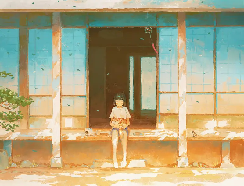 pixiv转载,pixiv画师,风景,壁纸,阳光,温馨,存在感
