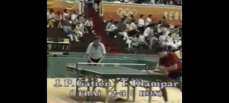 1988汉城奥运会乒乓球小组赛 江嘉良vs盖亭（3:0））