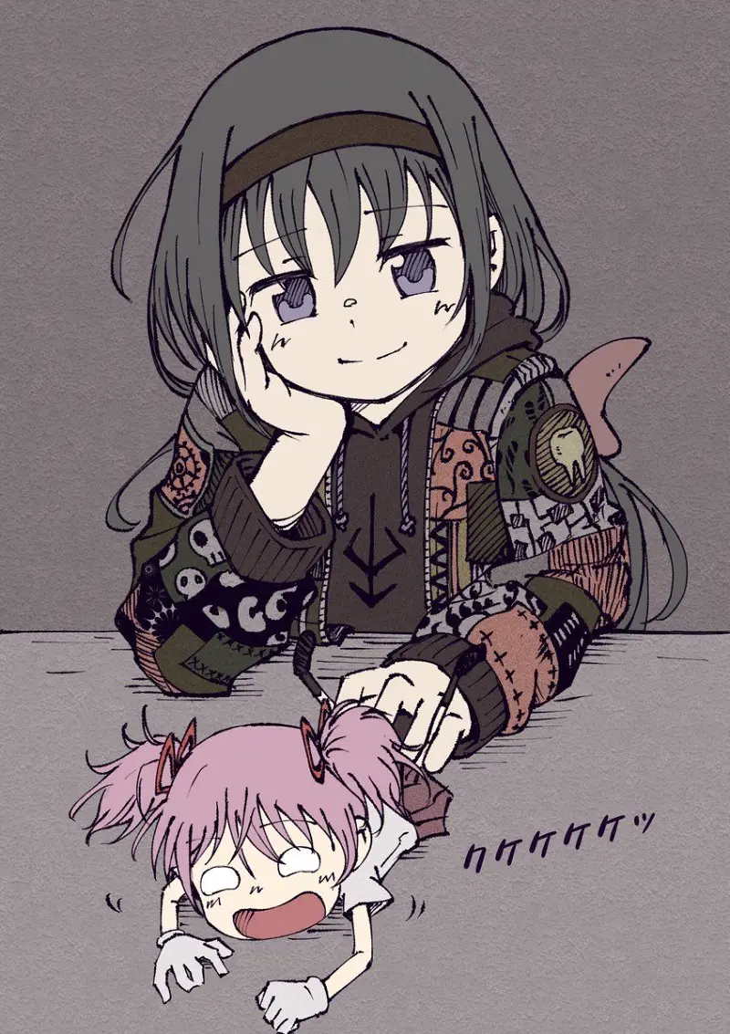 魔法少女小圆,魔法少女,鹿目圆,鹿目圆香,晓美焰,晓美炎,美树沙耶加,佐仓杏子,巴麻美,动漫美图,动漫壁纸,美图,壁纸,绘画,插画,推特,画师推荐