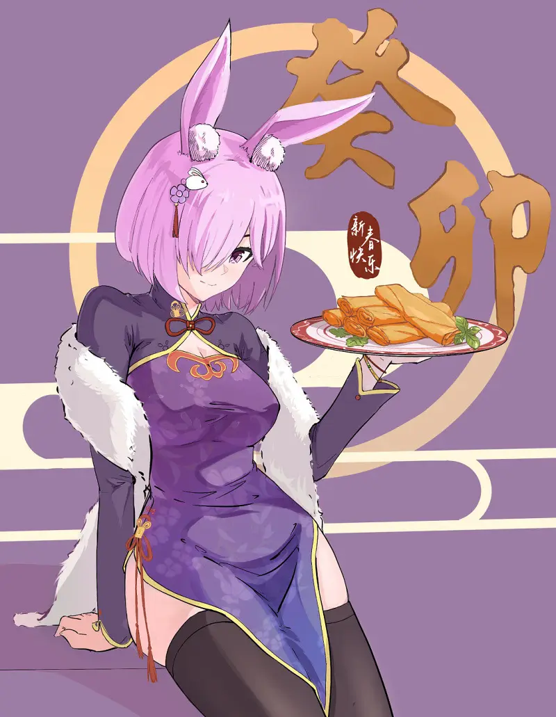 绘画创作,动漫,新年快乐