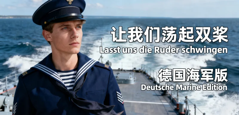 从什刹海到到北大西洋：德国海军双语唱响《让我们荡起双桨》