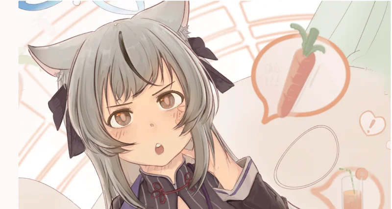 Sensei想让心奈多吃点胡萝卜呐🥕